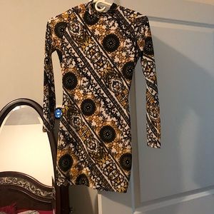 Dress - long sleeve, mini dress